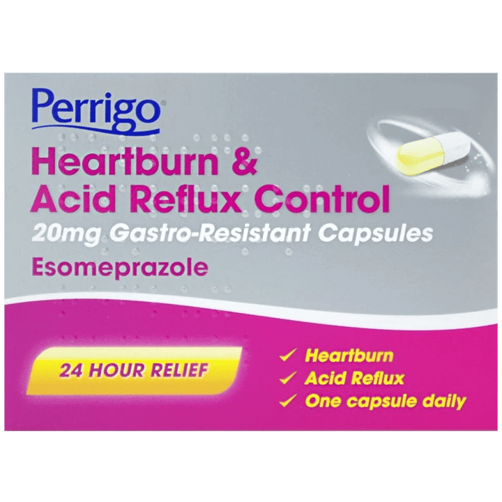 Perrigo Heartburn & Acid Reflux Control Capsules Pack of 14 - welzo