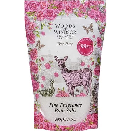 Woods of Windsor True Rose Bath Salts 500g - Pink