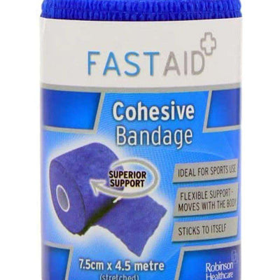 Fastaid Cohesive Bandage 7.5cm x 4.5m - welzo