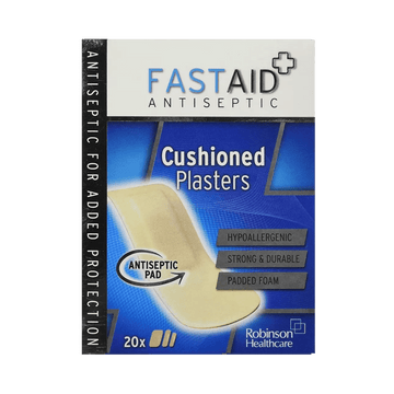 Fastaid Plasters Cushioned Pack of 20 - welzo