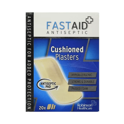 Fastaid Plasters Cushioned Pack of 20 - welzo