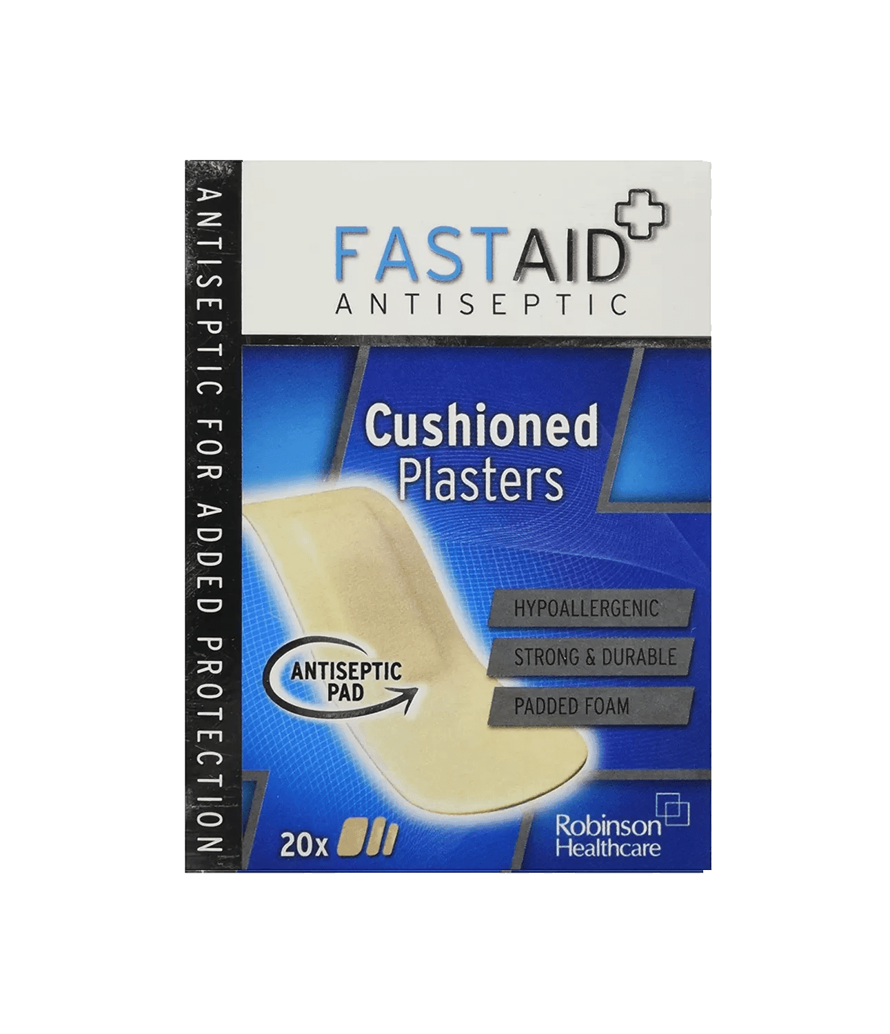 Fastaid Plasters Cushioned Pack of 20 - welzo