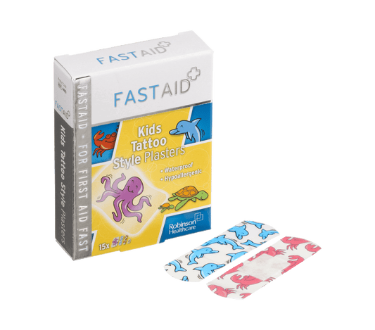 Fastaid Plasters Kids Tattoo Pack of 15 - welzo