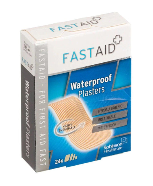 Fastaid Plasters Waterproof Pack of 24 - welzo