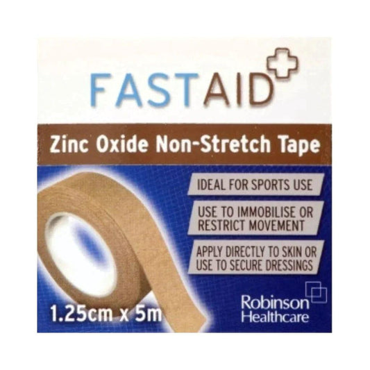 Fastaid Zinc Oxide  Tape 1.25cm x 5m