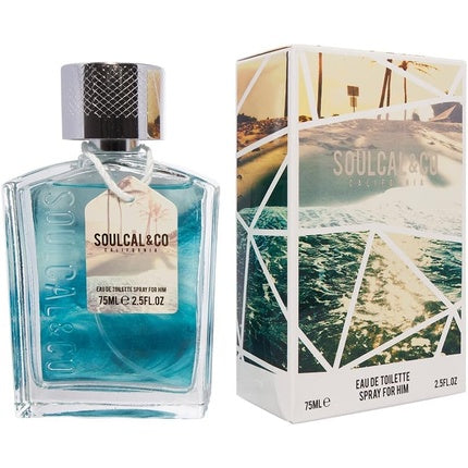 Soul Cal Eau de Toilette for Him Blue 75ml - Welzo