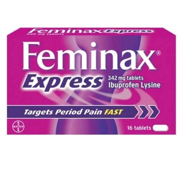 Feminax Express Tablets 342mg Pack of 16 - welzo