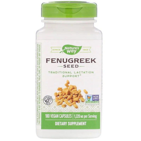 Fenugreek Seed 1220 mg, 180 Vegan Capsules - Nature's Way - welzo