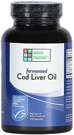 Fermented Cod Liver Oil – 120 Caps – Green Pasture - welzo