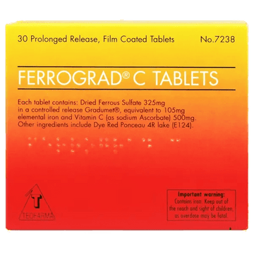 Ferrograd C Filmtabs Blister Pack of 30 - welzo
