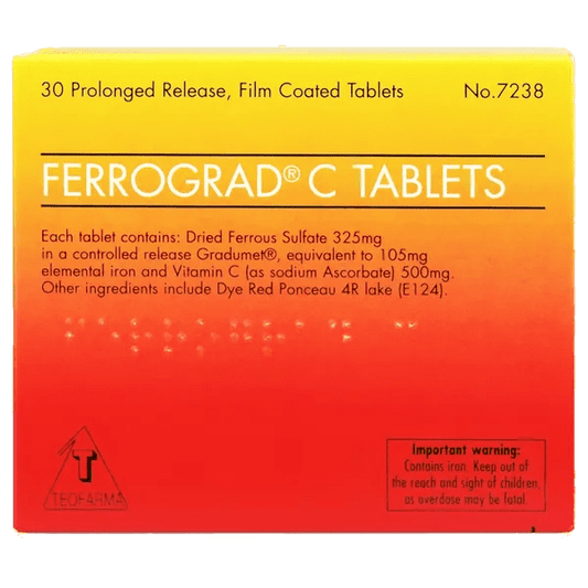 Ferrograd C Filmtabs Blister Pack of 30 - welzo