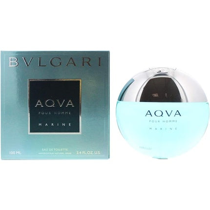 Bvlgari Aqva Pour Homme Marine Eau De Toilette Spray 100ml Men's Perfume