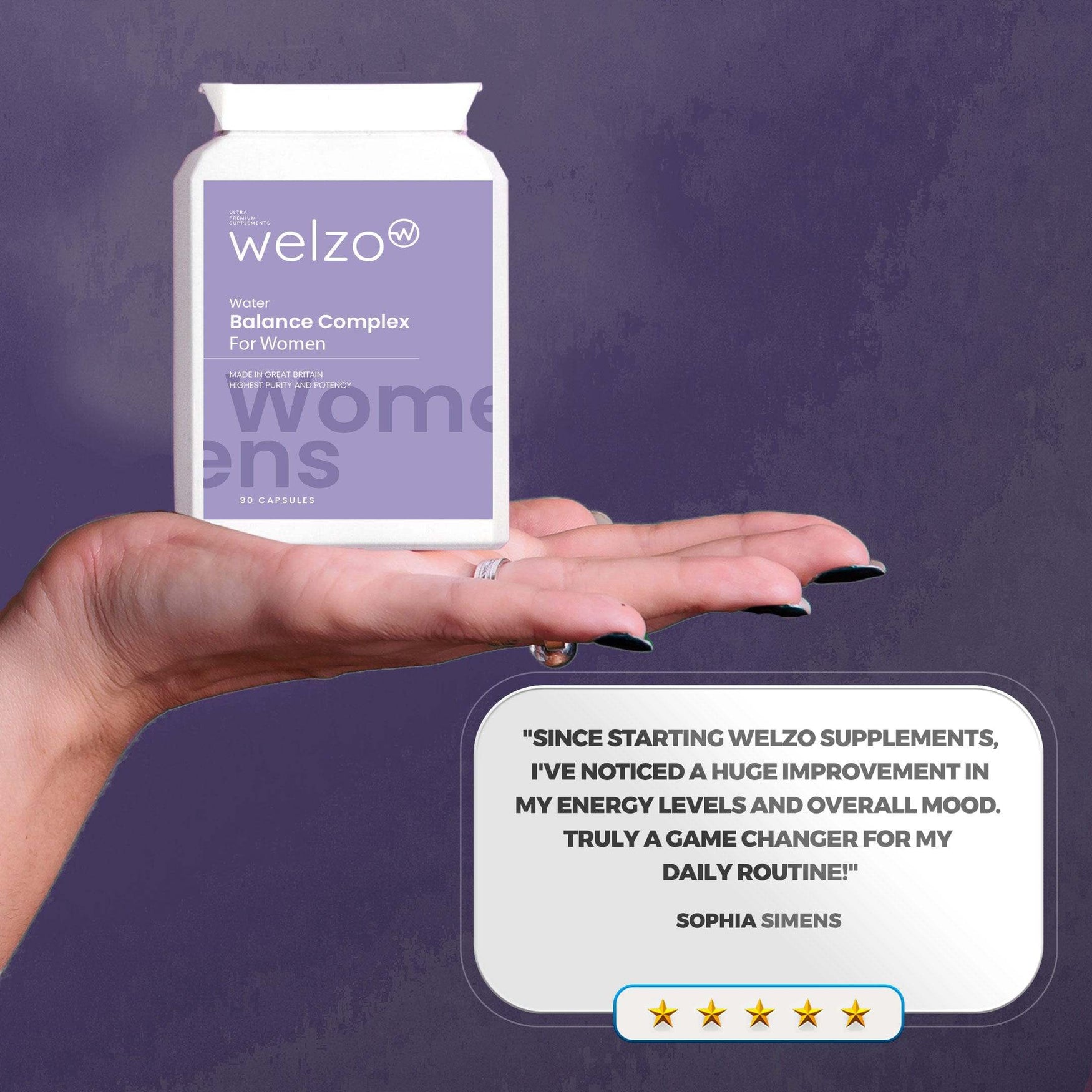 Welzo Water Balance Complex for Women 90 Capsules