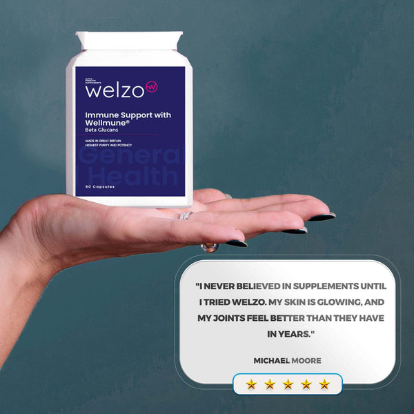 Welzo Immune Support with Wellmune® Beta Glucans 60 Capsules