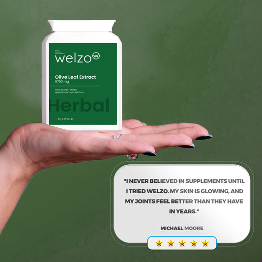 Welzo Olive Leaf Extract 6750mg 60 Capsules