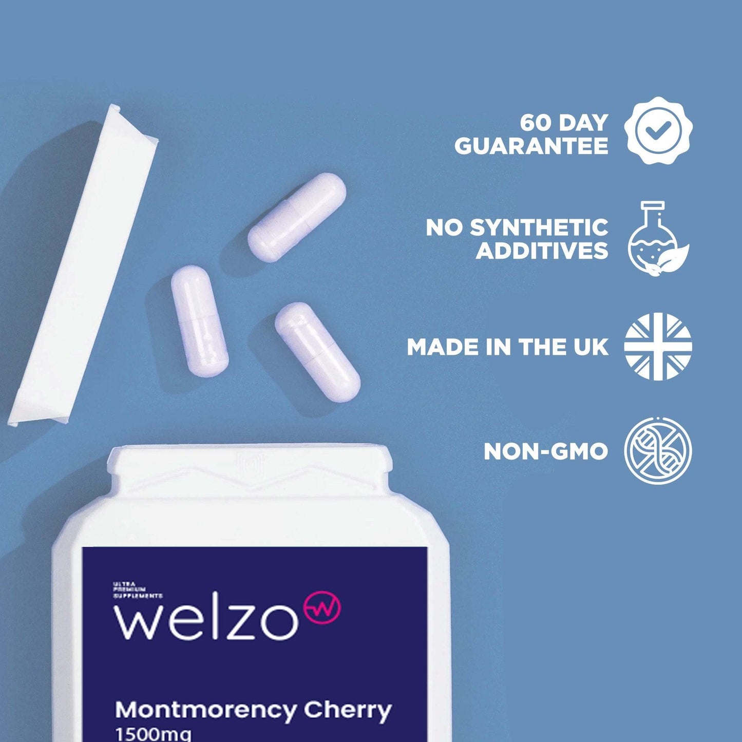 Welzo Montmorency Cherry 1500mg 90 Capsules