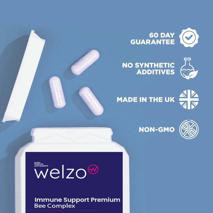 Welzo Immune Support Premium Bee Complex 60 Capsules