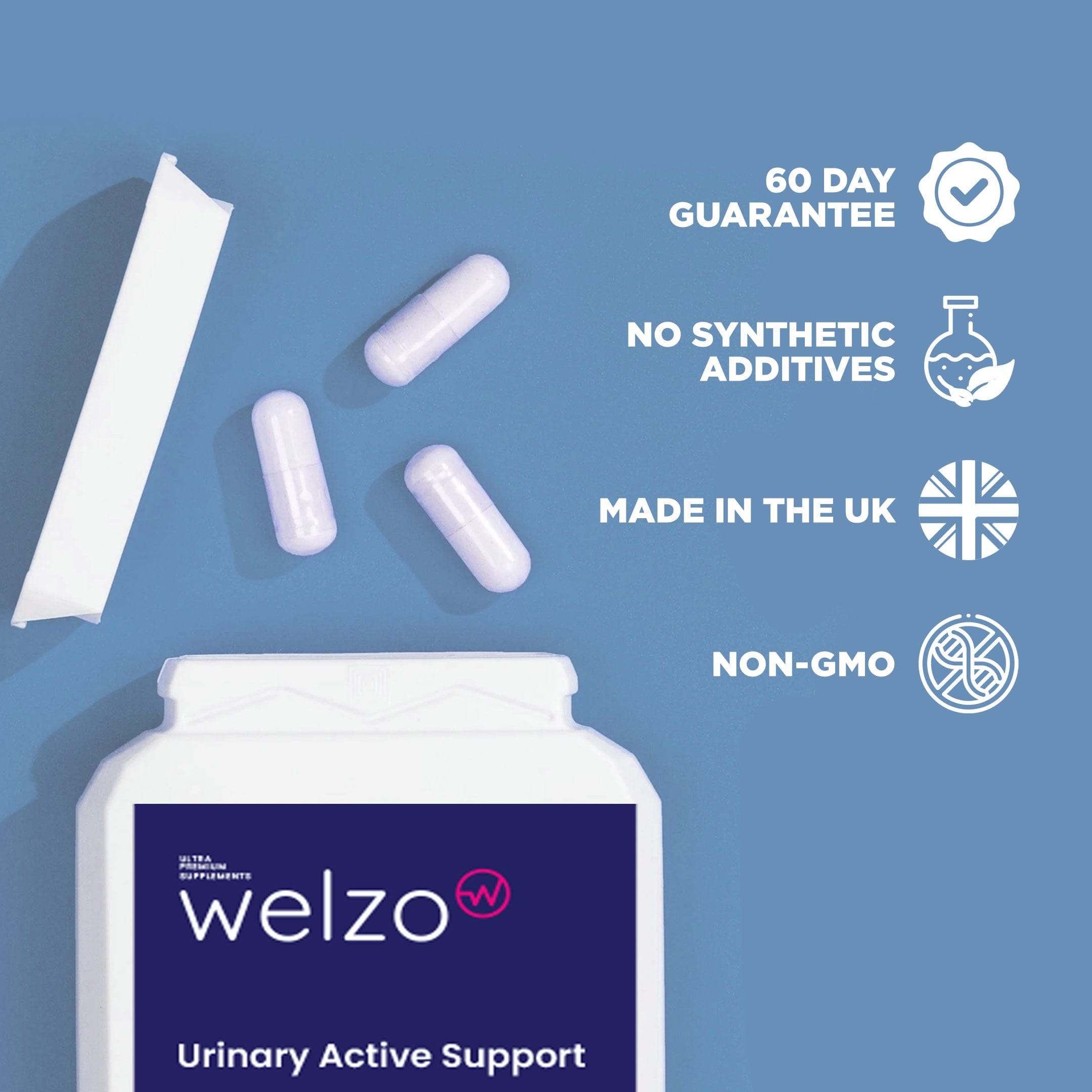 Welzo Urinary Active Support 60 Capsules