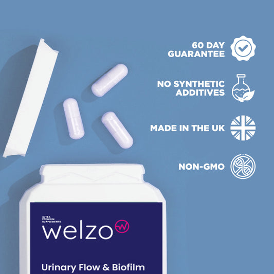 Welzo Urinary Flow & Biofilm Support 60 Capsules