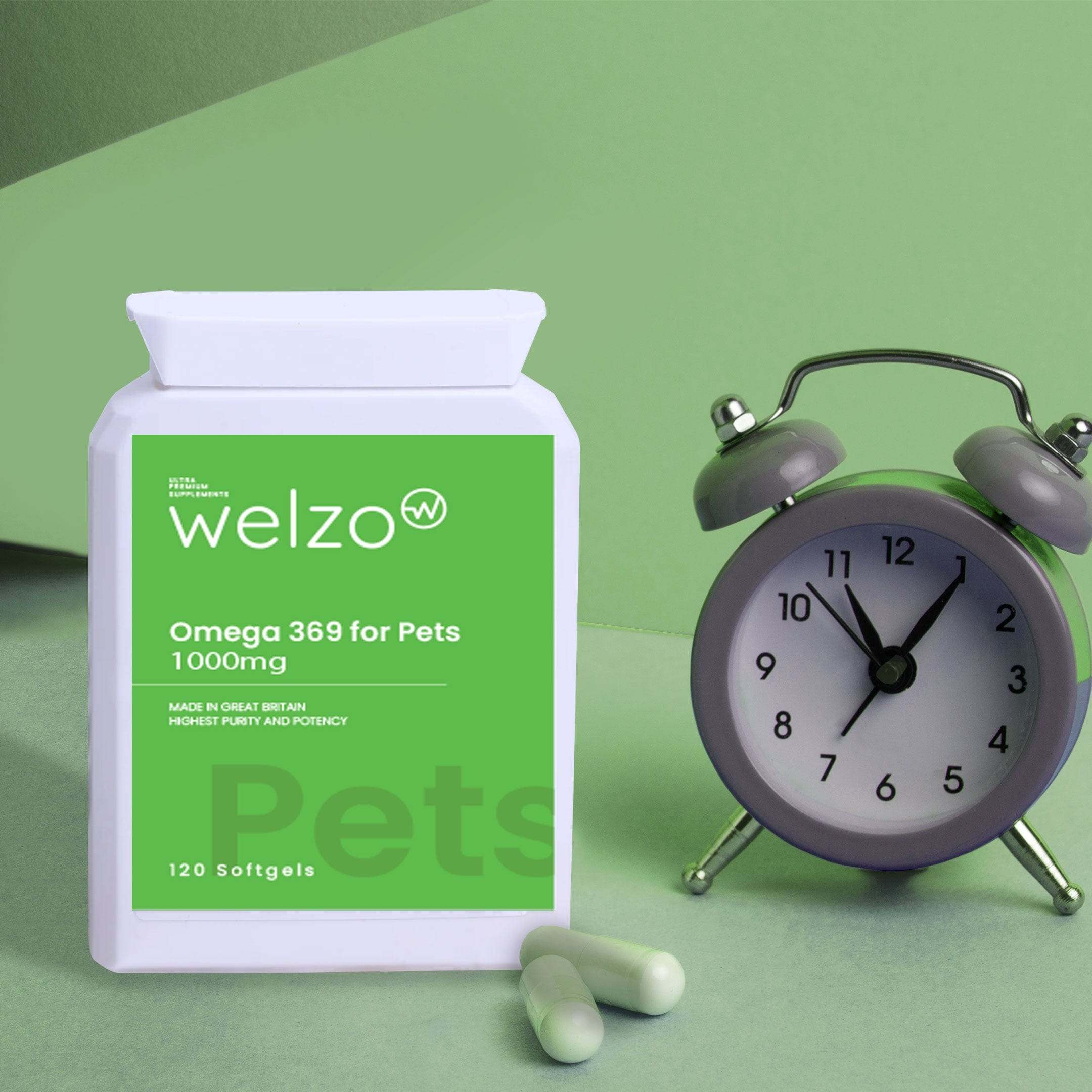 Welzo Omega 369 for Pets 1000mg 120 Softgels