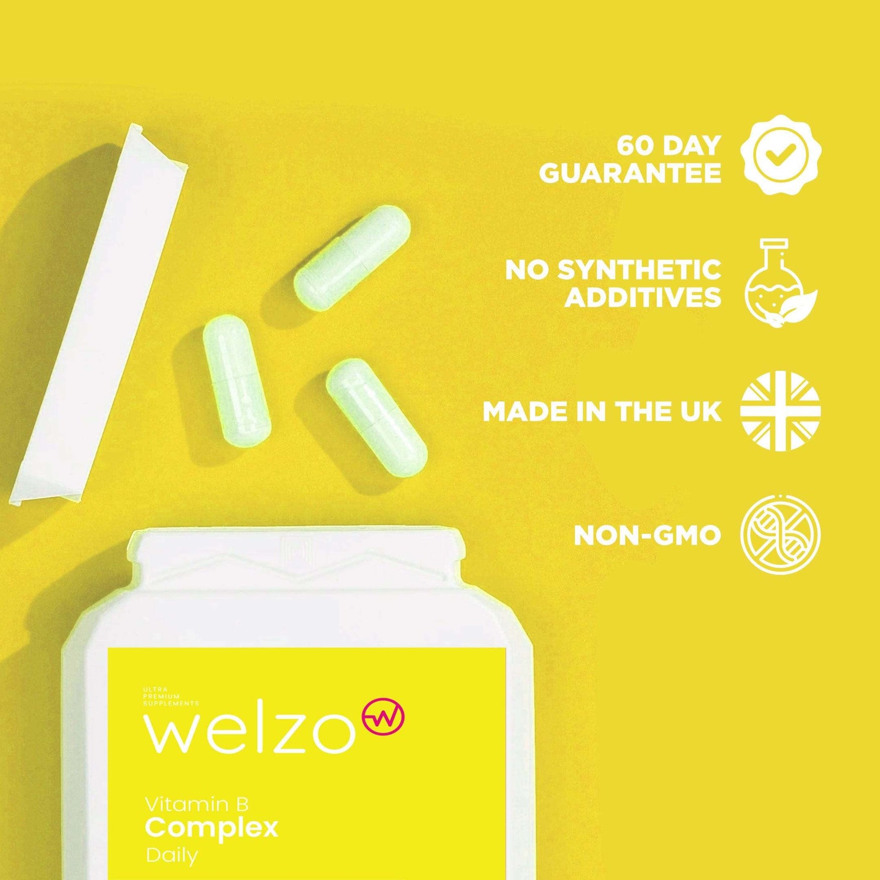 Welzo Vitamin B Complex Daily 120 Capsules