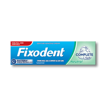 Fixodent Complete Neutral Flavoured Denture Adhesive Cream 40g - welzo