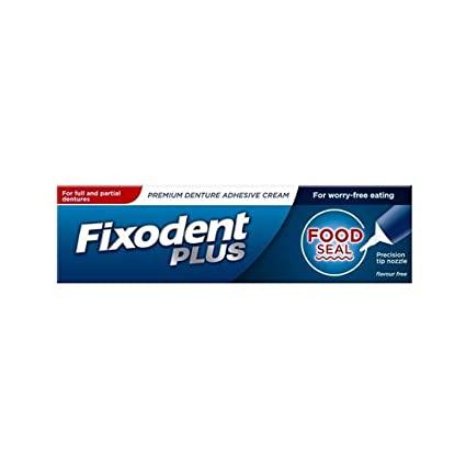 Fixodent Plus Food Seal Denture Adhesive Cream 40g - welzo