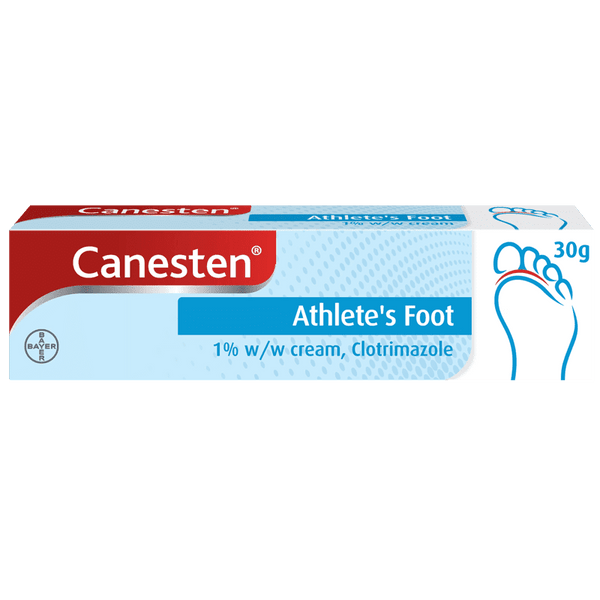 Canesten Dual Action Athletes Foot Cream 30g - welzo