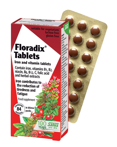 Floradix Formula Herbal Iron Tablets Pack of 84 - welzo