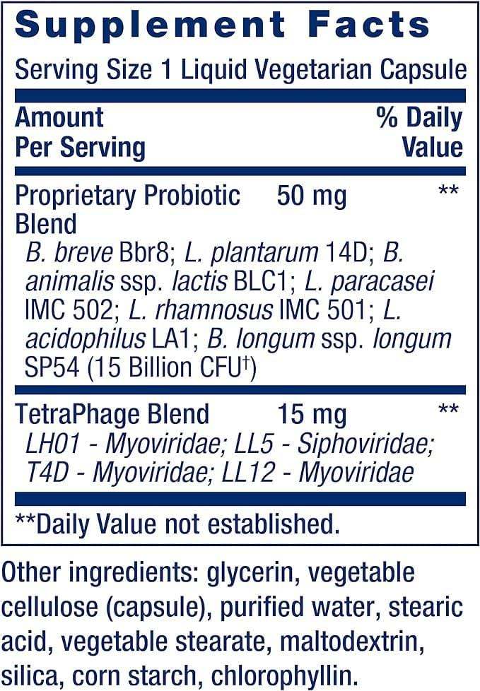 Florassist, GI With Phage Technology, 30 Liquid Veggie Caps - Life Extension - welzo