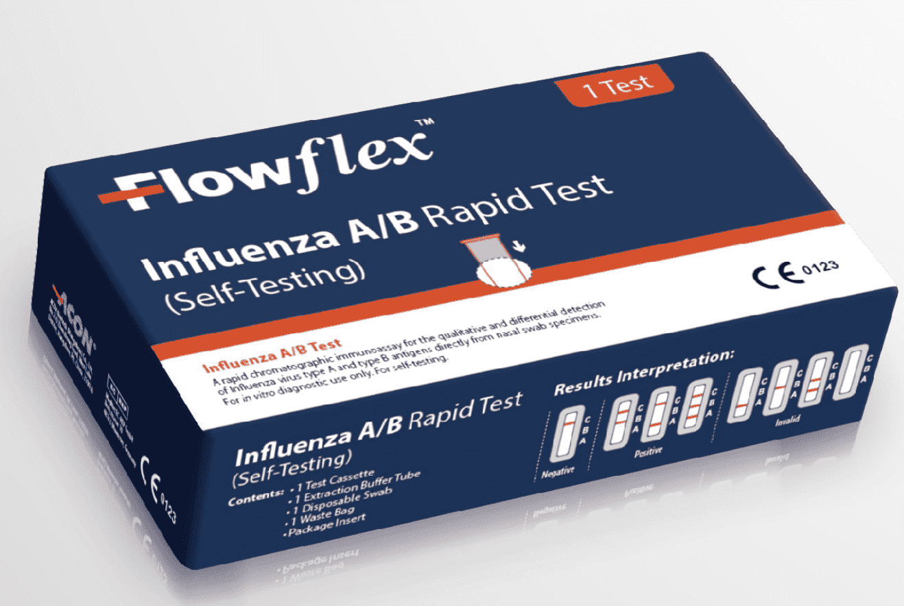 FlowFlex Influenza A/B Rapid Test - Welzo
