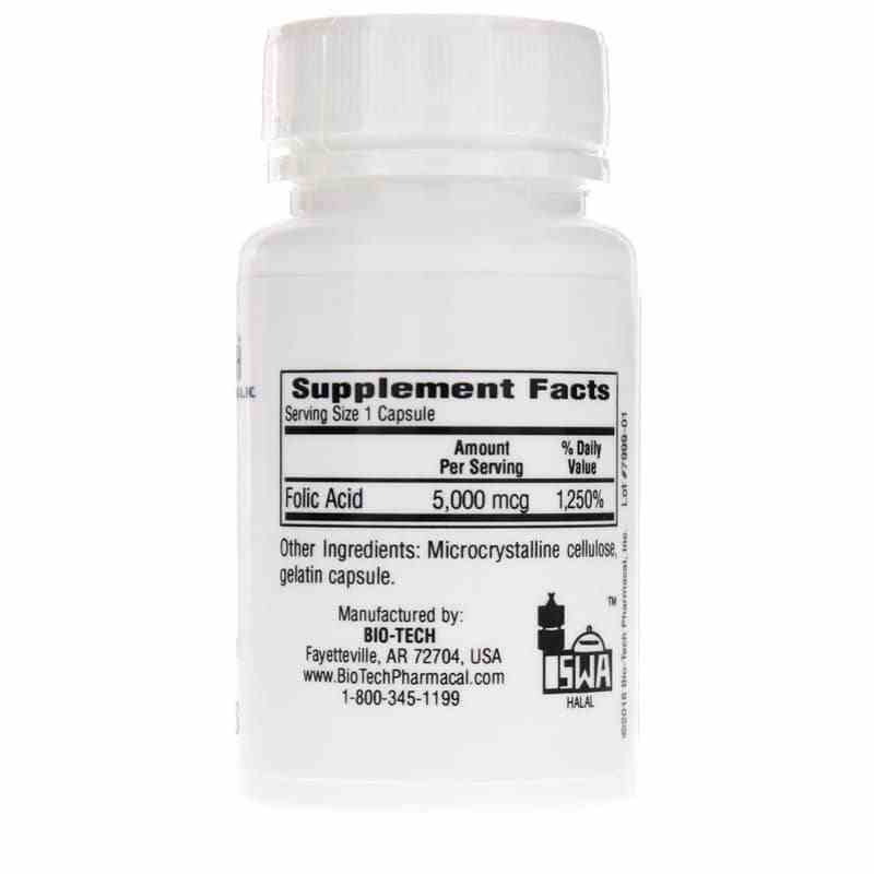 Foliumzuur 5 mg 100 doppen - Bio -tech