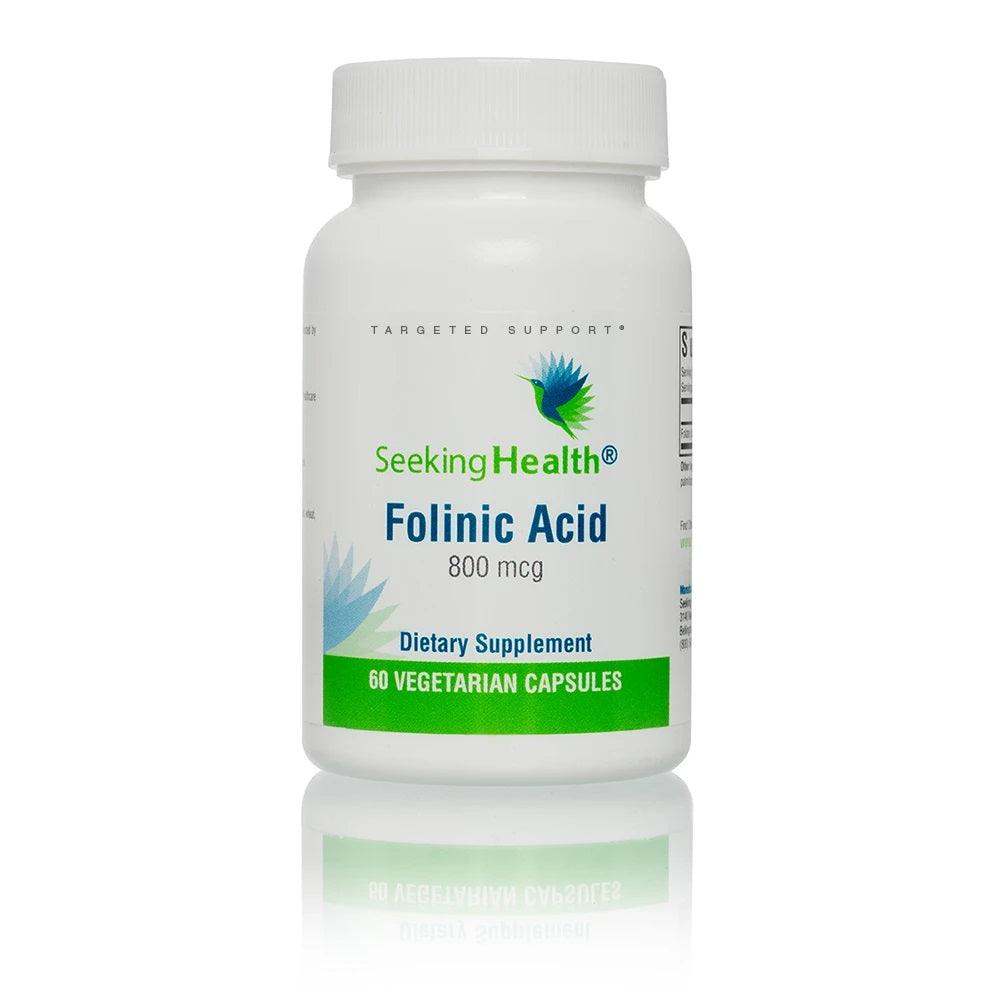 Folinic Acid, 60 Capsules - Seeking Health - welzo