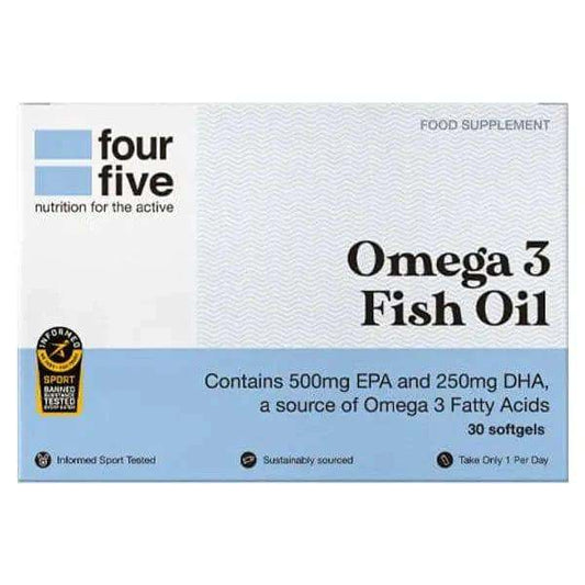 FourFive Omega 3 Fish oil Softgel Capsules Pack of 30 - welzo