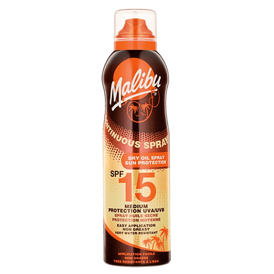 Malibu Continuous Dry Oil Spray SPF15 UVA 4* 175ml - welzo