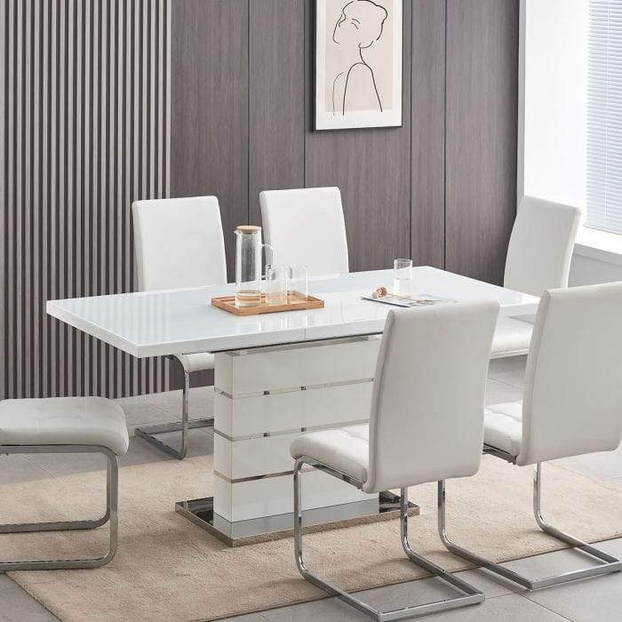 Oscura Round Black Dining Table - 120cm, φαινόμενο ξύλου με σταθμισμένη βάση (αντίγραφο)
