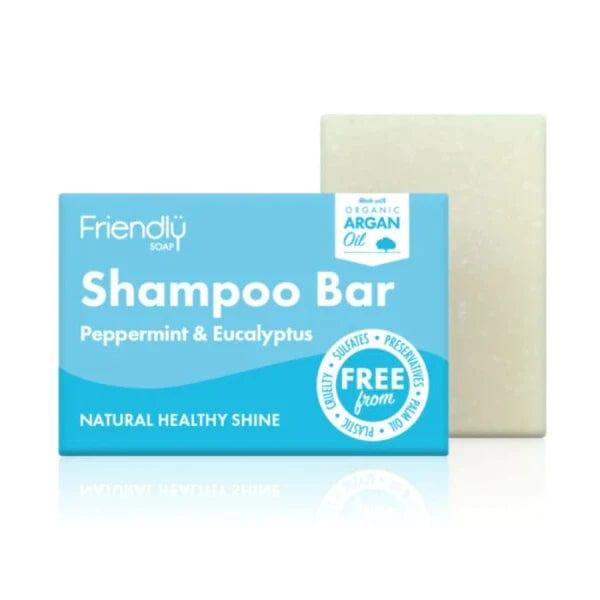 Friendly Soap Peppermint & Eucalyptus Shampoo Bar 95g - welzo