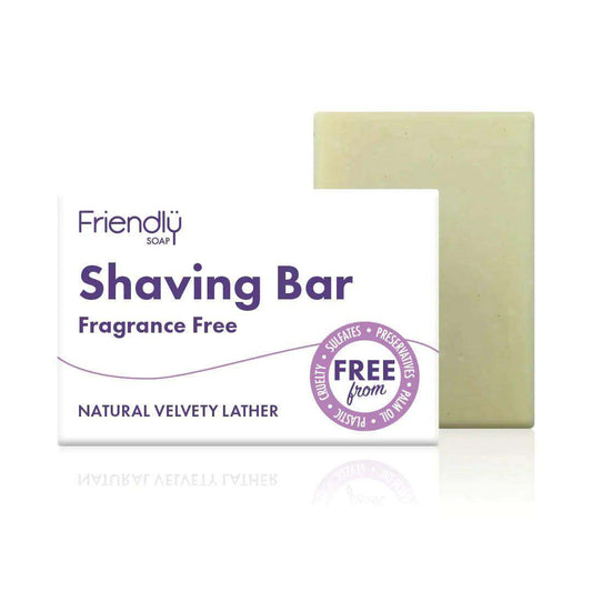 Friendly Soap Shaving Bar Fragrance Free 95g - welzo