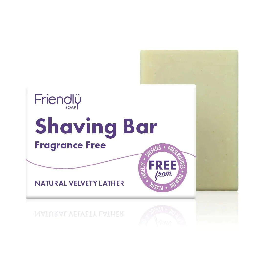 Friendly Soap Shaving Bar Fragrance Free 95g - welzo