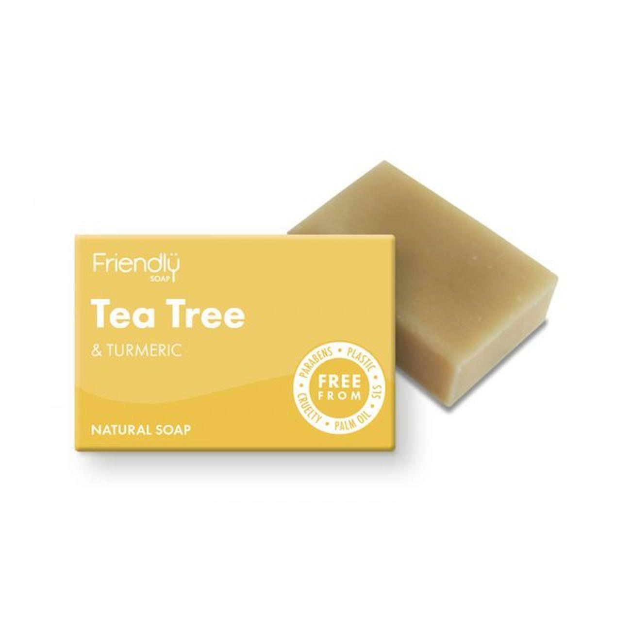 Friendly Soap Tea Tree & Turmeric Soap 95g - welzo