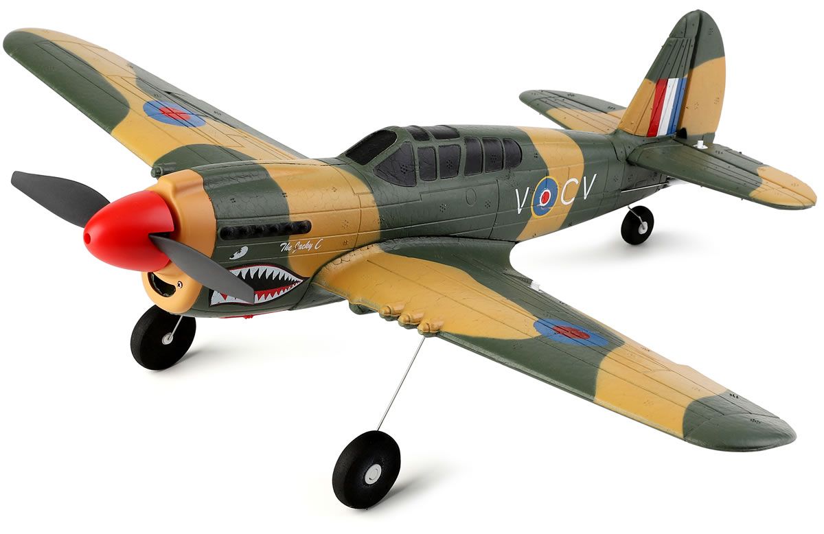 SkyRaptor P40 Warbird RTF αεροπλάνο RC 4 καναλιών με γυροσκόπιο αυτόματου πιλότου