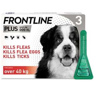 Frontline Plus Spot On Extra Large Dog Pipettes Pack of 3 - welzo