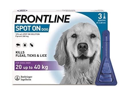 Frontline Plus Spot On Large Dog Pipettes - welzo