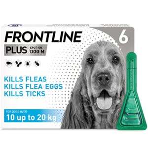 Frontline Plus Spot On Medium Dog Pipettes Pack of 6 - welzo