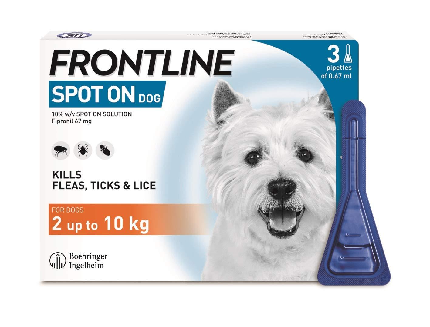 Frontline Plus Spot On Small Dog Pipettes - welzo