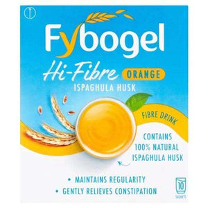 Fybogel Hi-Fibre Orange Flavoured Laxative Sachets - welzo