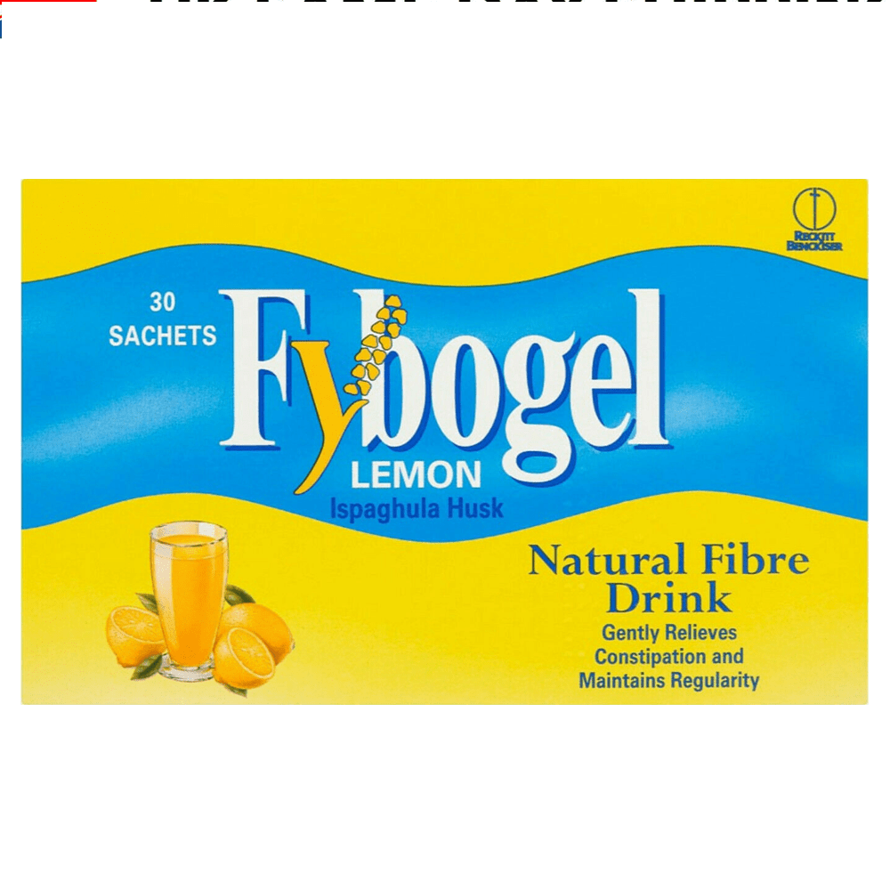 Fybogel Lemon Flavoured Laxative Sachets Pack of 30 x 2 - welzo