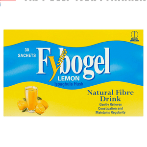 Fybogel Lemon Flavoured Laxative Sachets Pack of 30 x 4 - welzo