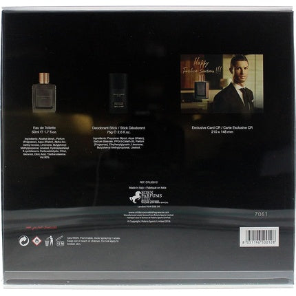 Cristiano Ronaldo Legacy Eau De Toilette Spray and Deodorant Stick Gold Set 50ml 75ml