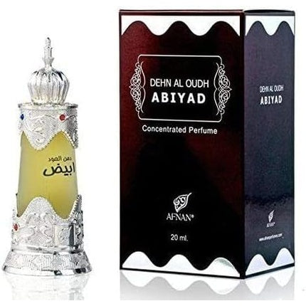 Dehn al Oudh Abiyad by Afnan Herbal Musk Agarwood Oud Concentrated Perfume Oil